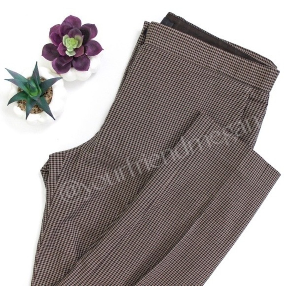 The Row Plaid Pleated Ankle Dress Pants